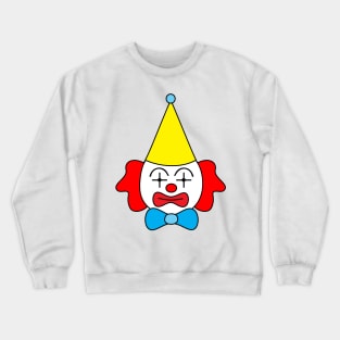 Clown - funny face. Crewneck Sweatshirt